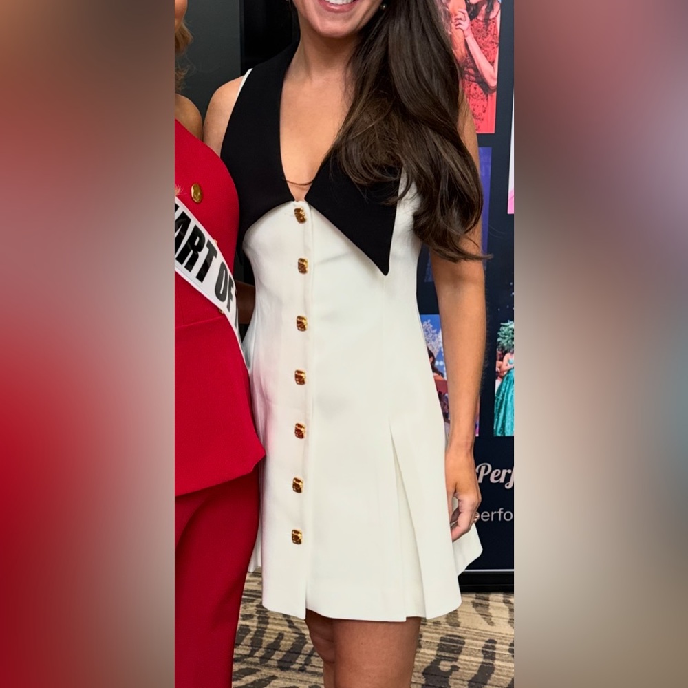 Meshki Black and White Dress